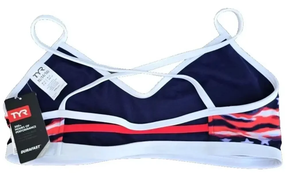 TYR Women's All American Trinity Top (Size XL 14-16) New W/ Tags ~ FREE SHIPPING